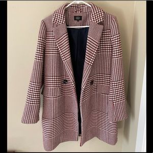 NWT ONLY Houndstooth Plaid Car Coat